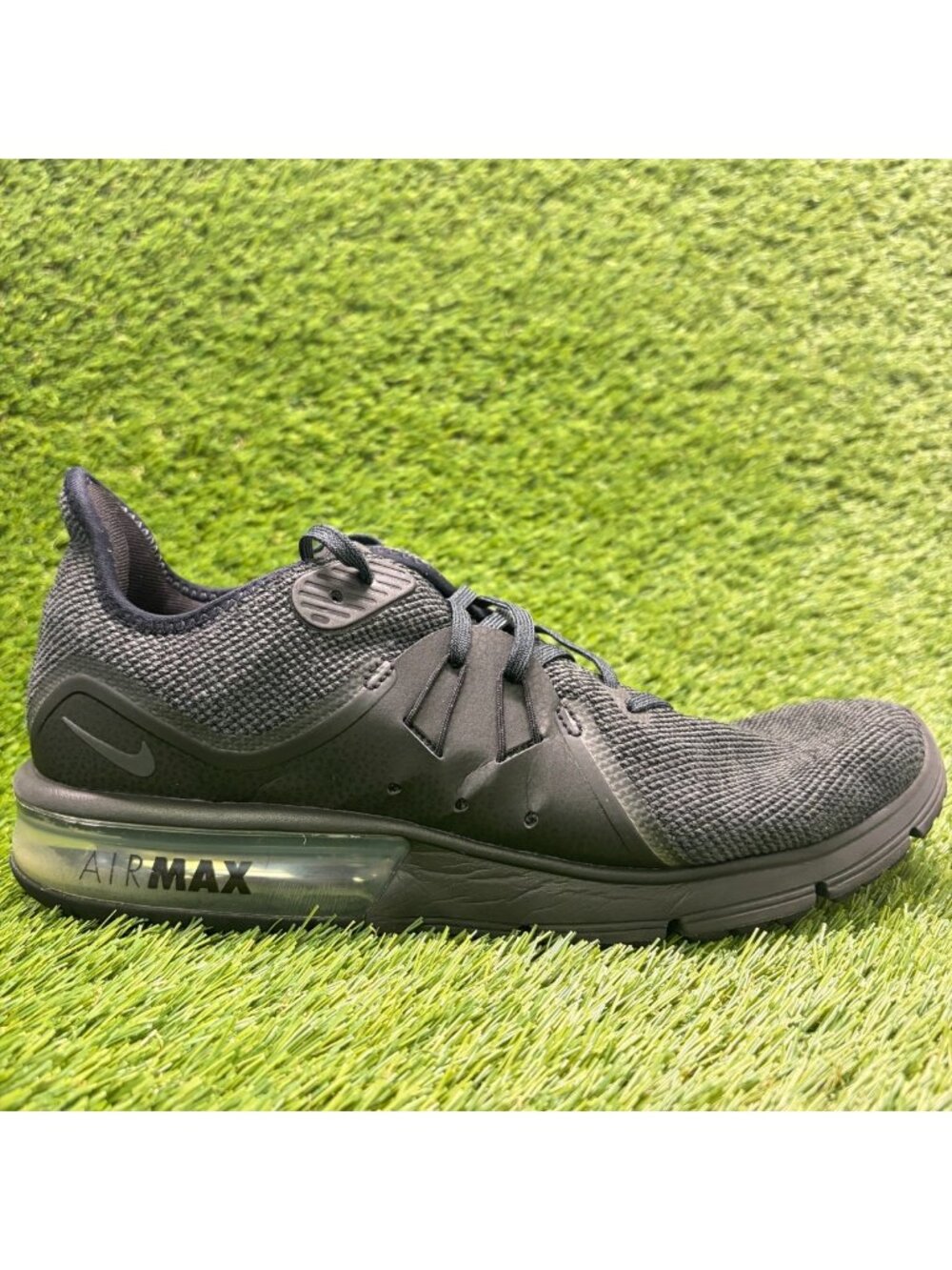 Nike Air Max Sequent 3 Mens Size 11 Black Athletic Running Walking Shoes Sneaker